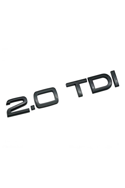 Audi Emblemă portbagaj spate 2.0 TDI, negru lucios