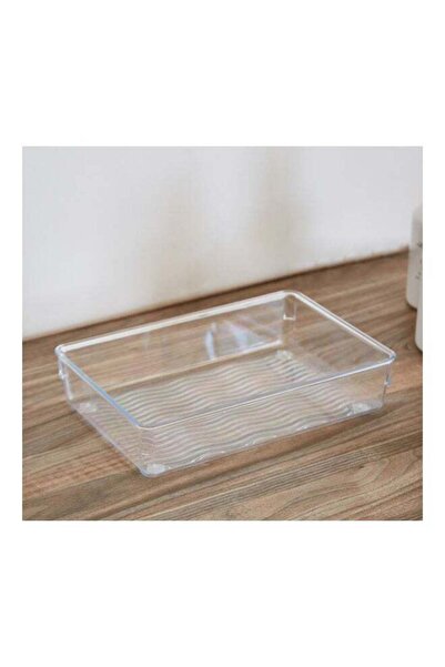 Home Box Omega Drawer Organizer Transparent 23x5.1x15.2cm
