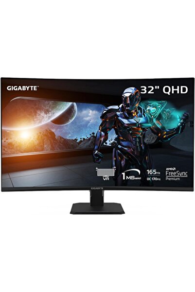 Gigabyte Curved Gaming Monitor GS32QC 31.5 inch 165Hz 1440P