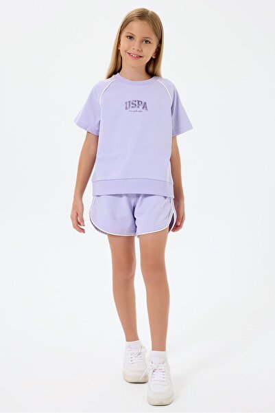 U.S. Polo Assn. 4-15 Years Licensed Us Polo Assn Girls' Set-Lilac