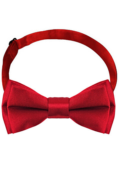 hapshoe Red Adjustable Satin Kids and Baby Bow Tie
