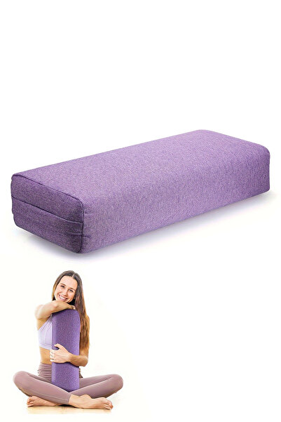 Generic وسادة يوغا قابلة للإزالة مصنوعة من الكتان - وسادة تأمل ثابتة لدعم الظ...