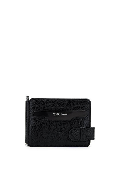 Tamer Tanca Мъжка картодържател с черен хайвер от естествена кожа