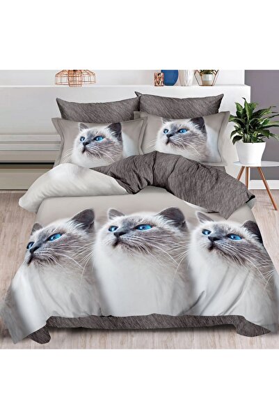 Talis Double Bed Linen Norene Cat 6 Pieces, Finet
