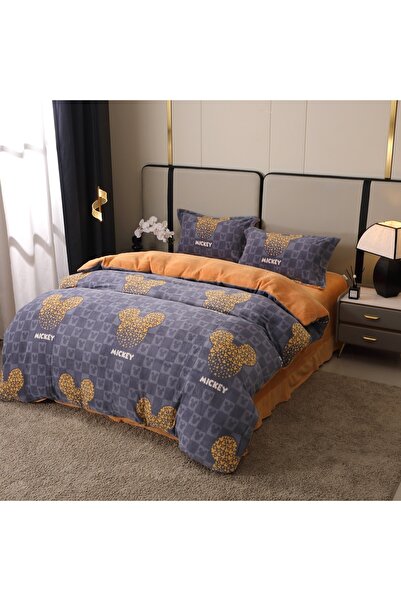 Talis Lenjerie de Pat Dublu Mickey 4 Piese, Cocolino