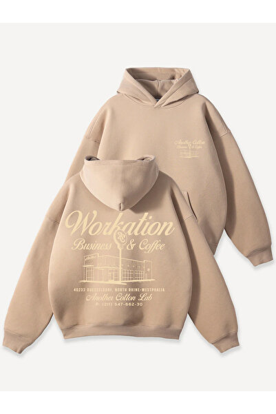 LAYORA Hanorac unisex din țesătură groasă – 3 fire, supradimensionat, călduros