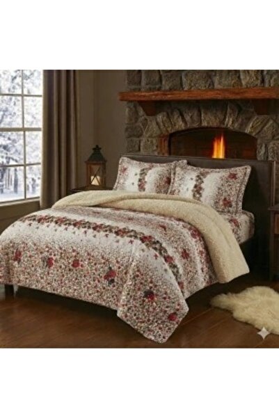 Talis Double Bed Linen with Elastic 180x200 Dolena, 4 Pieces, with Fur, Cocolino