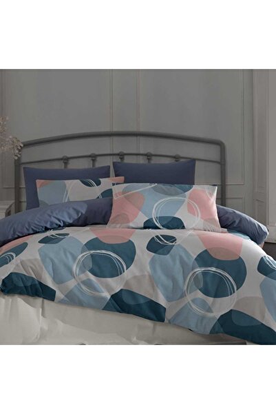 Talis Lenjerie de Pat Dublu Pandora Albastru, Bumbac 100%