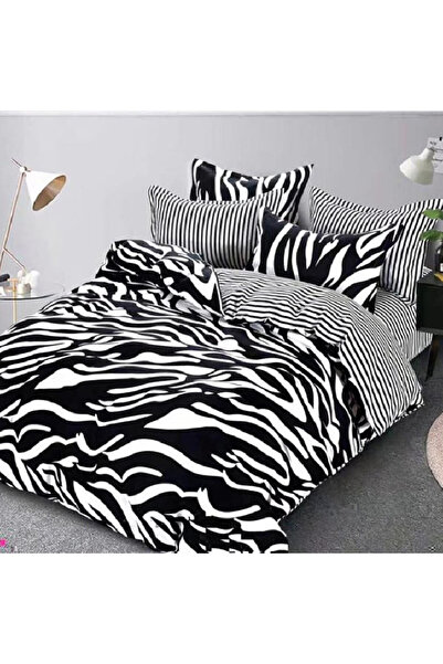 Talis Lenjerie de Pat Dublu Zebra 6 Piese, Finet