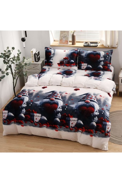 Talis Christmas Double Bed Linen with Elastic 180x200 Christmas V101, Cocolino