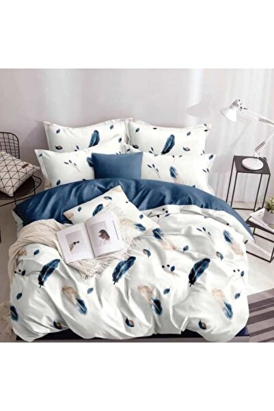 Talis Double Bed Linen with Elastic 180x200 Cool Feather, Satin Cotton