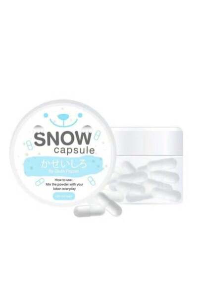 Snow Capsule – Skincare Lotion Enhancer | 30 Capsules (500mg) for Healthy & B...