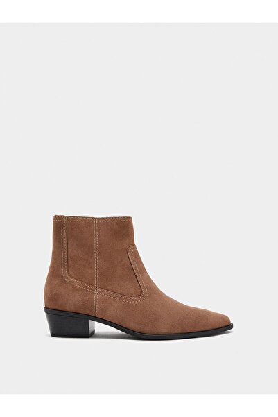 PARFOIS Dikiş Detaylı Süet Deri Bot
