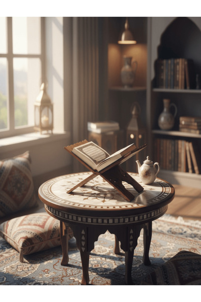 AKDC Wooden Quran Stand (Rehal) – 9 × 18 cm Medium