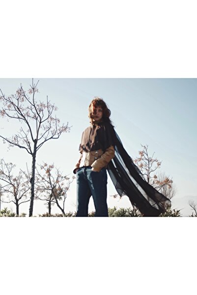 Red Sonja Pelerin Panço Kahverengi Şifon