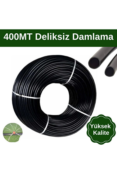 Topraksız Market 16mm Düz Damla Sulama Borusu 400 Metre Ana Hat Hortum ( KALİ...