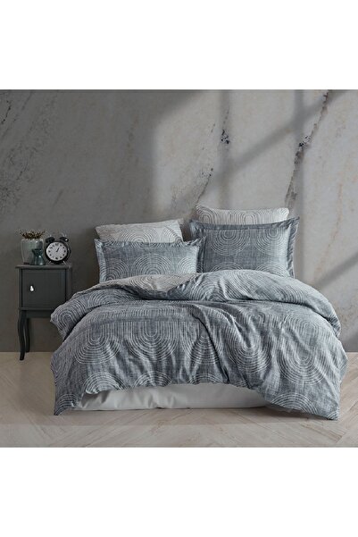 Talis Pietro Fog Double Bed Linen, Satin Deluxe