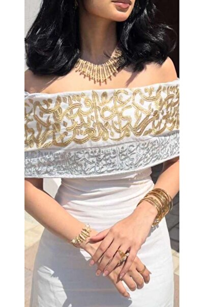 leon Elegant dress with Arabic lettering