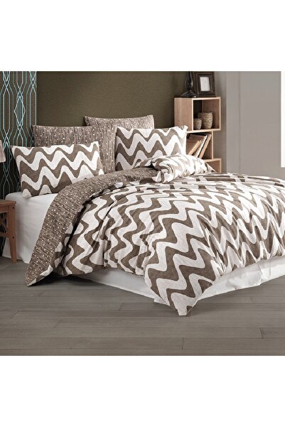 Talis Lenjerie de Pat Dublu Waves Maro, Bumbac 100%