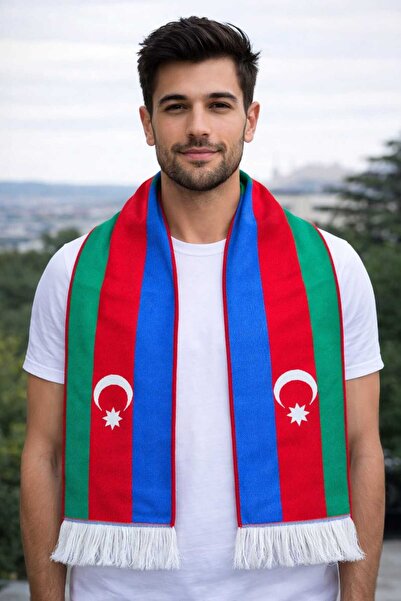 Asyabayrak Azerbaijan Flag Woven Scarf