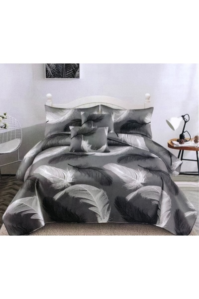 Talis Lenjerie de Pat Dublu cocolino cu Elastic 180x200 Black Ink, Cocolino