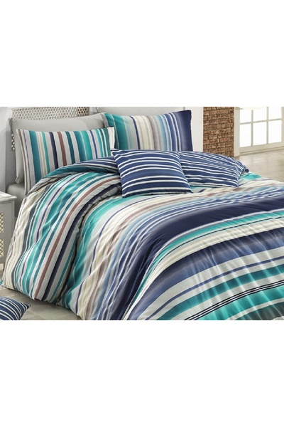 Talis Double Bed Linen Marino Blue, 100% Cotton