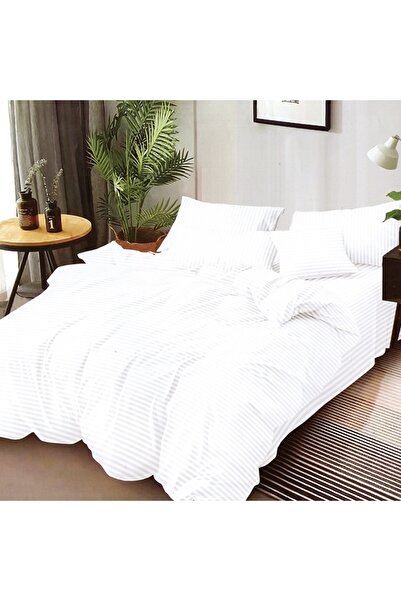 Talis Double Bed Linen Damask Elden White, Finet