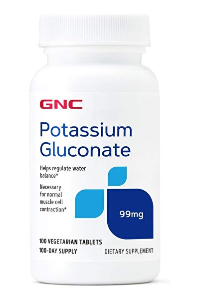 G.N.C غلوكونات البوتاسيوم من جي إن سي 99 ملغ، 100 قرص، يدعم وظائف العضلات الط...
