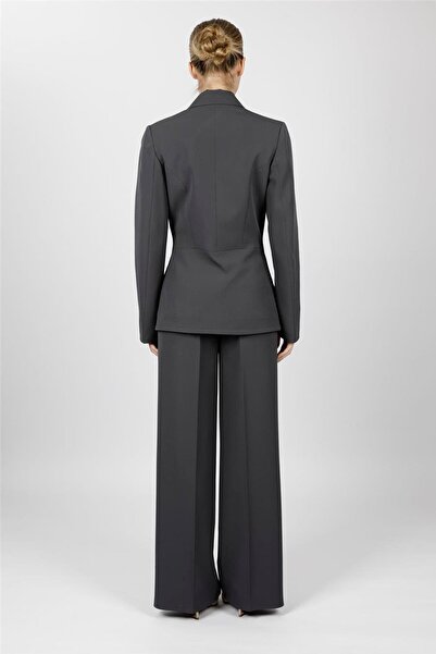 ÖNDER ÖZSOY Men's Lapel Collar Double-Breasted Modern Jacket & Classic Palazz...