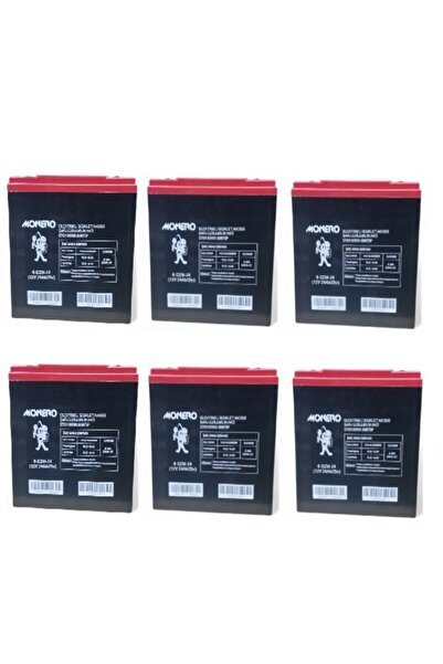 monero 12V-24 AMPER DİK E-BIKE AKÜ 6'LI PAKET (20 amper aynı ebatlarda) EBATLAR: 180 x 78 x 170mm