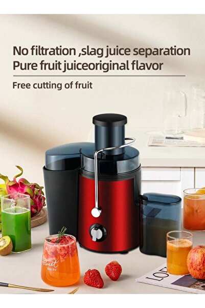 Türkiye عصارة فواكه، محرك عالي الطاقة، تصميم من الفولاذ المقاوم للصدأ، وعاء ك...