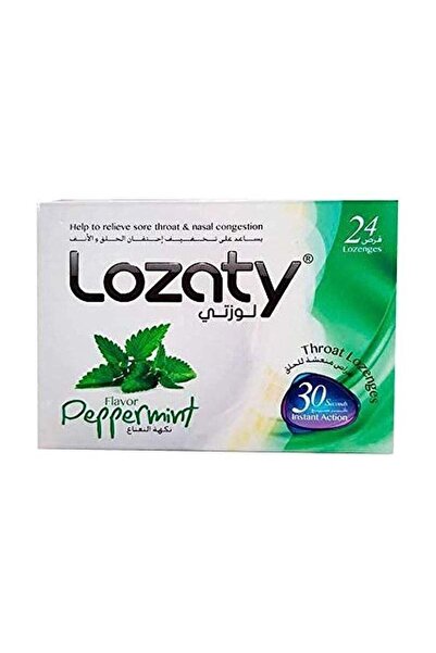 Lozaty - Peppermint Sore Throat Lozenges 24'S