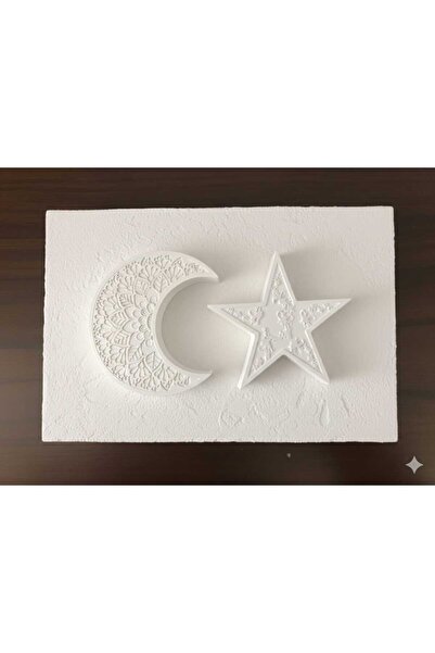 Giyimodam Kendin Boya Etkinliği AY YILDIZ Pano Dekoratif Tablo