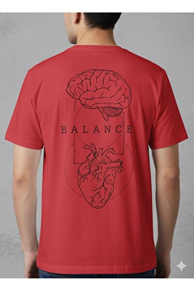 PENTHİLUS Balance Digital Printed Unisex T-Shirt - Unisex Comfortable Fit T-S...