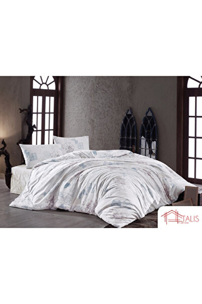 Talis Derya Double Bed Linen, Ranforce Cotton