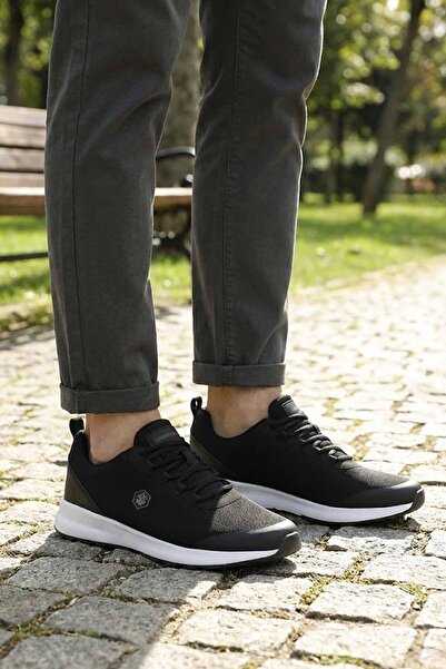 lumberjack Pantofi sport negri pentru bărbați - Pantofi confortabili pentru m...