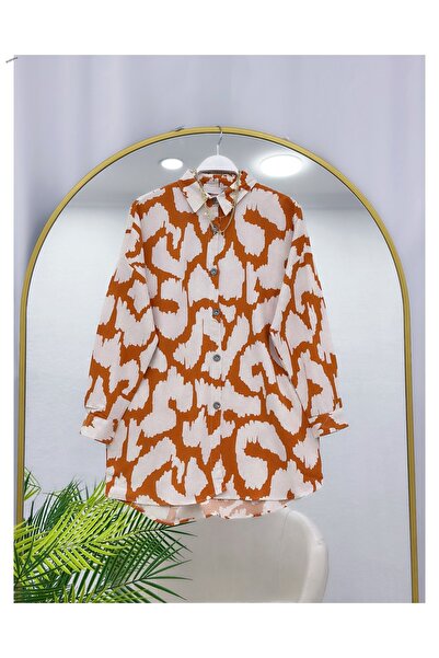 YEDİLALE Linen Mixed Pattern Loose Tunic