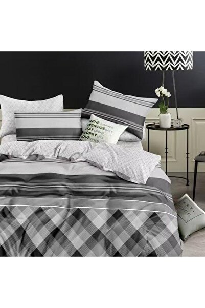Talis Vibes Double Bed Linen 4 Pieces, Satin Cotton