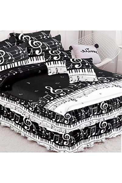 Talis Double Bed Linen with Ruffles Pare 6 Pieces, Finet