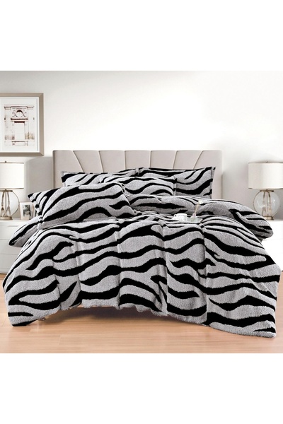 Talis Double Bed Linen Zebra V106 with elastic 180x200 cm, 4 Pieces, Cocolino