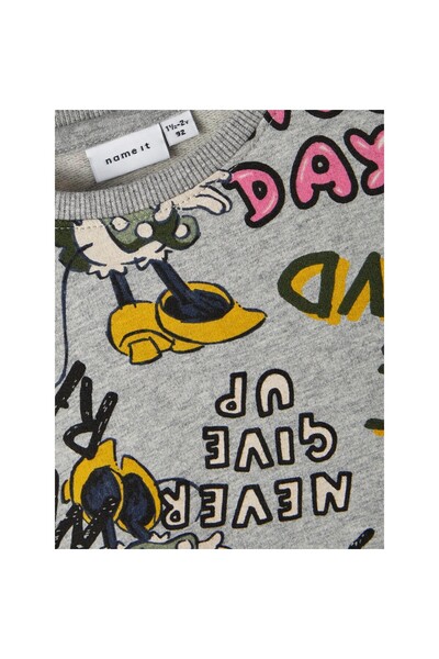 name ıt Βαμβακερό φούτερ για κορίτσια Name It Disney Grey-Melange 13221136