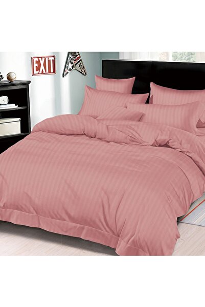Talis Double Bed Linen Damask with Elastic 180x200 Premium Pink, Finet