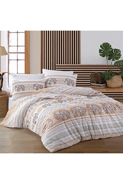 Talis Sydney Beige Double Bed Linen, 100% Cotton