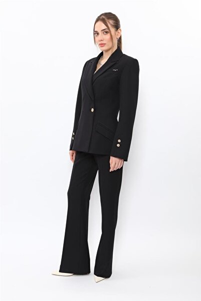 ÖNDER ÖZSOY Men's Lapel Collar Double-Breasted Modern Jacket & Spanish-Cut Tr...