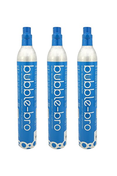 bubble-bro bubblebro 60L CO2 Cylinder - 3 Pack 410g Food-Grade CO2 - Compatib...