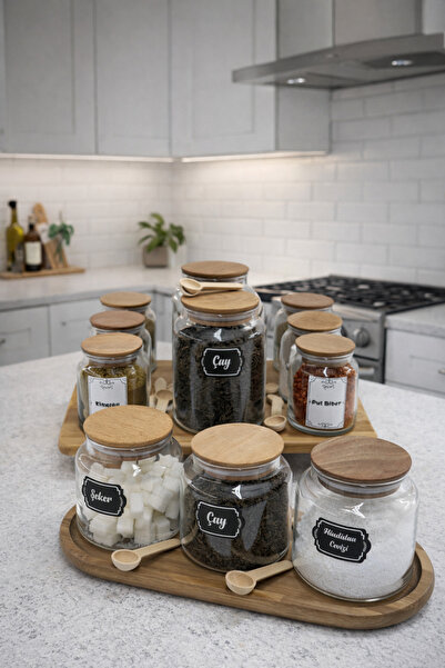 LİNGO HOME 3 Size Dowry Box Modern Vacuum Sealed Spice Rack Set Dowry Box. Ja...