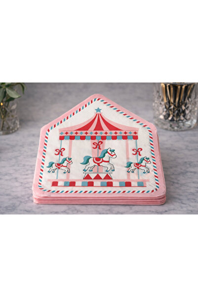 alenked Carousel Themed Patterned Party Napkin - Party & Birthday Concept