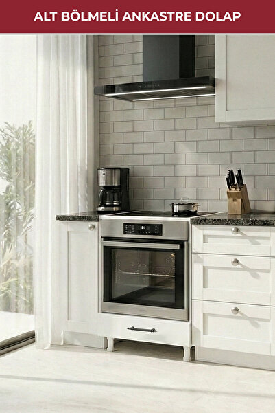 Pikas Amber Dolaplı Ankastre, Fırın Dolabı Beyaz