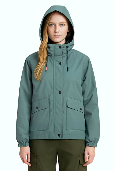 Tarrzzcom Water Repellent Hooded Seasonal Coat - Zippered Unisex Oversize Rai...