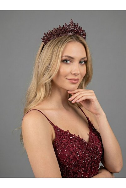 Magic Tiara Kristal Taşlı Işıltılı Gelin Tacı - Zarif Kraliçe Model Düğün Saç...